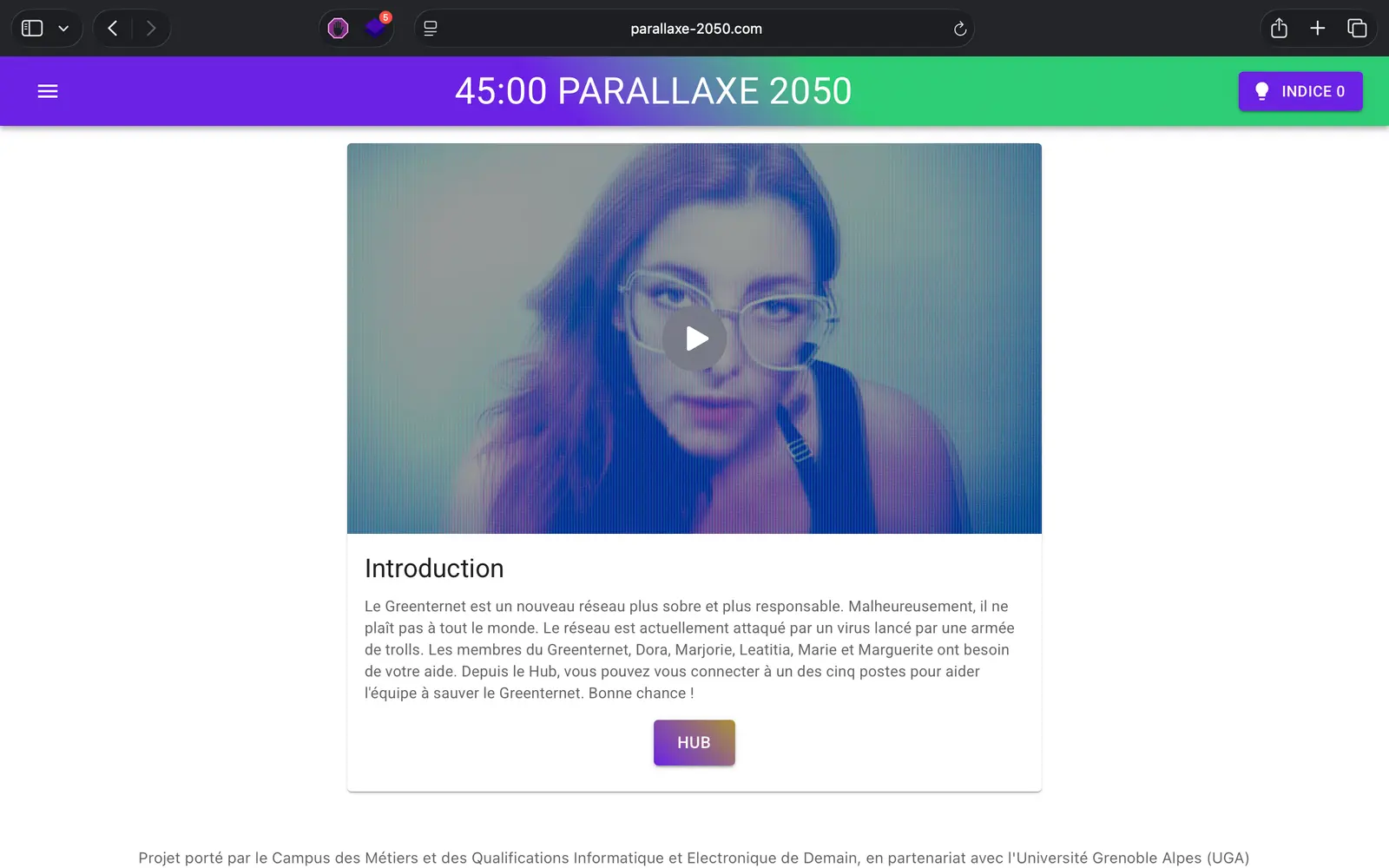 Parallaxe en ligne